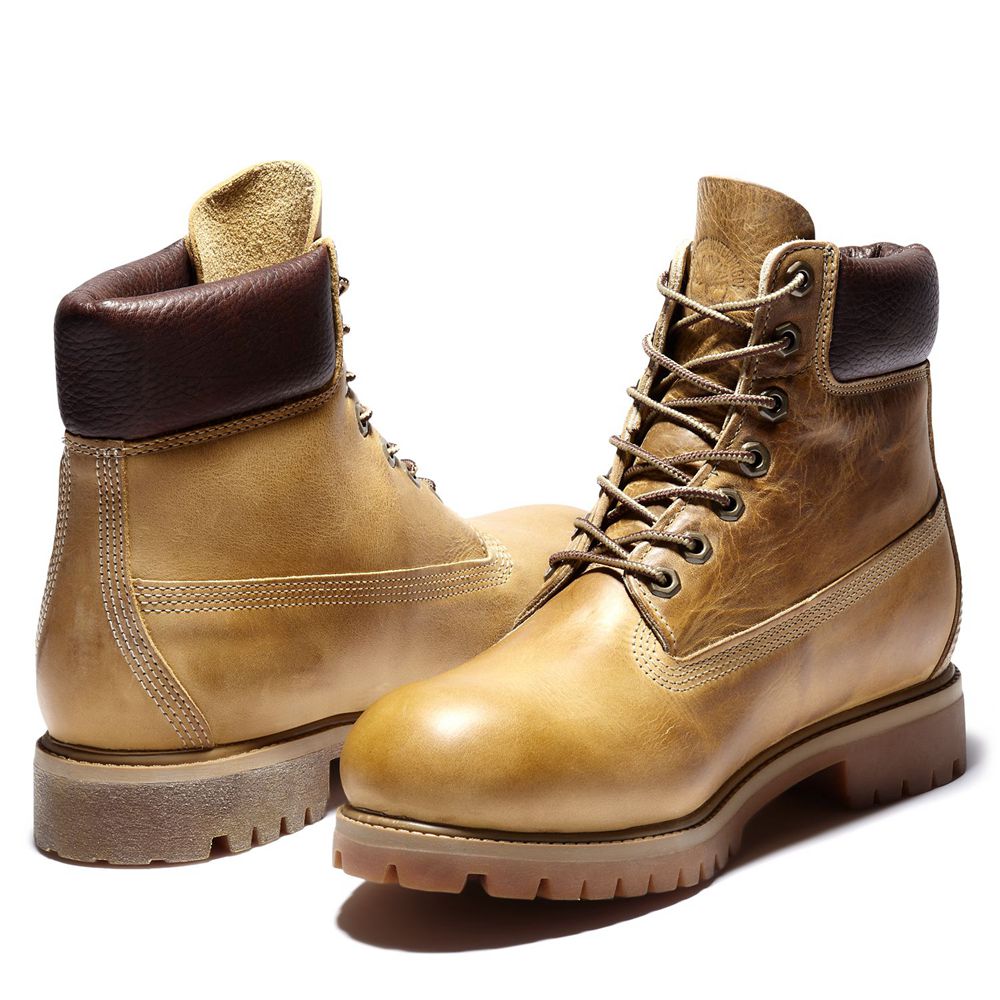 Bocanci 6-Inch Timberland Barbati Maro - Heritage Waterproof - Romania - OAQTFW706